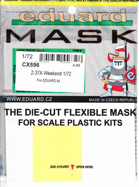 EDUCX596 1:72 Eduard Mask - Z-37A Cmelak Weekend (EDU kit)