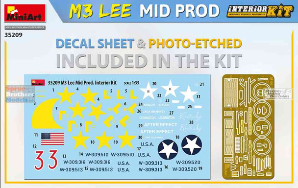 MIA35209 1:35 Miniart M3 Lee Mid Production [Interior Kit]