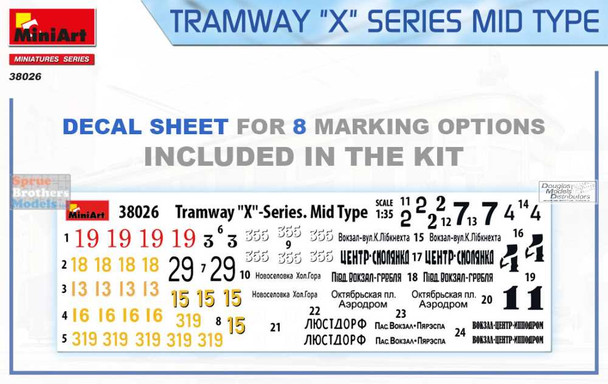 MIA38026 1:35 Miniart Tramway "X" Series Mid-Type