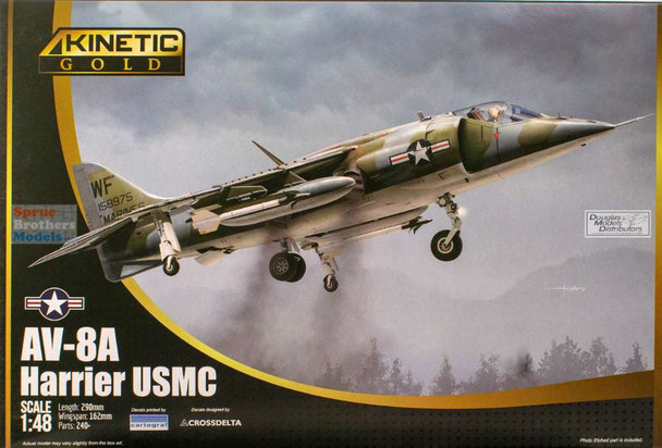 KIN48072 1:48 Kinetic AV-8A Harrier USMC