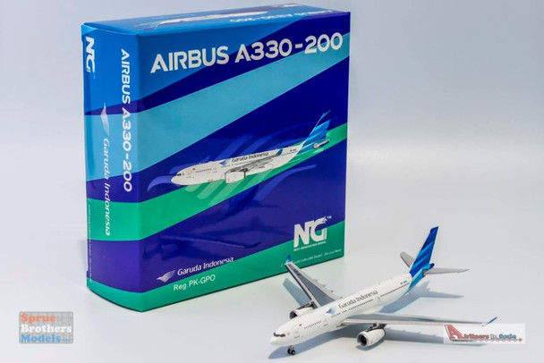 NGM61025 1:400 NG Model Garuda Indonesia Airbus A330-200 Reg #PK-GPO (pre-painted/pre-built)