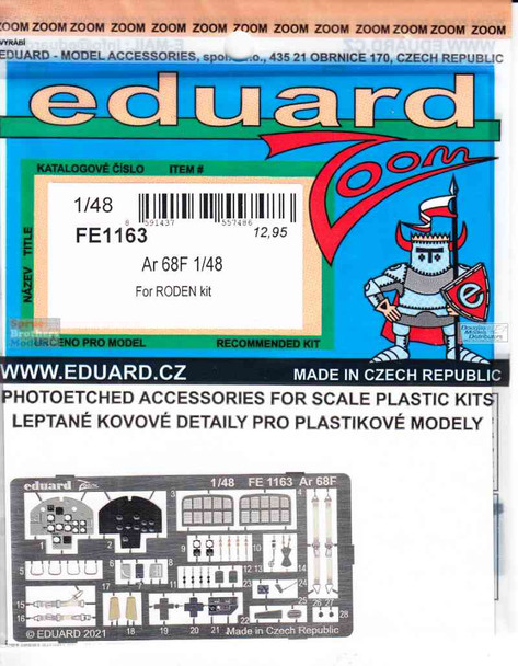 EDUFE1163 1:48 Eduard Color Zoom PE - Ar68F (ROD kit)