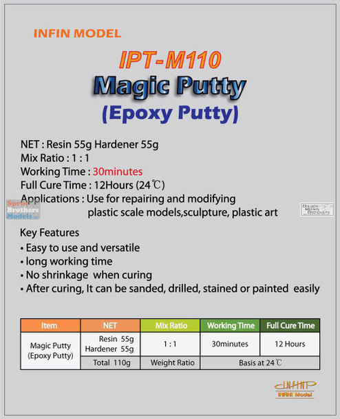 INFIPTM110 Infini Model Magic Putty (Epoxy Putty) 110g