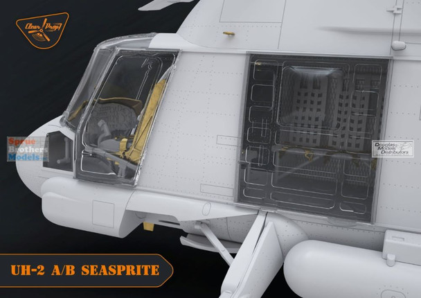 CLPCP72002 1:72 Clear Prop Models UH-2A UH-2B Seasprite