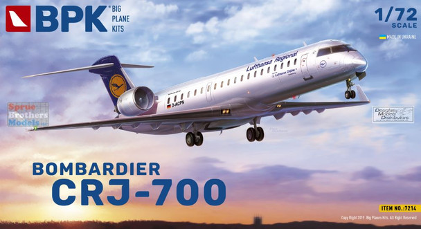 BPK72014 1:72 Big Planes Kits Bombardier CRJ-700 Lufthansa Regional / Brit Air