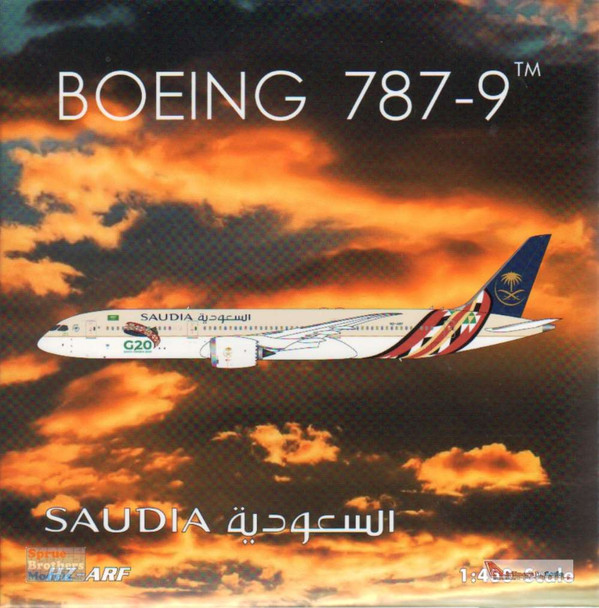 PHX04362 1:400 Phoenix Model Saudia Boeing 787-9 Reg #HZ-ARF 'G20 Saudia Arabia 2020' (pre-painted/pre-built)