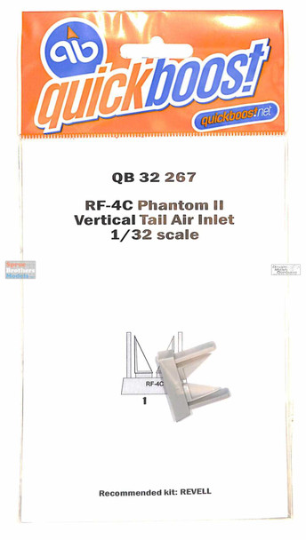 QBT32267 1:32 Quickboost RF-4C Phantom II Vertical Tail Air Inlet (REV kit)