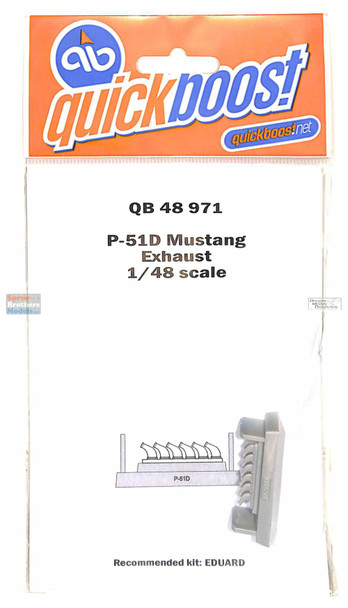 QBT48971 1:48 Quickboost P-51D Mustang Exhausts (EDU kit)