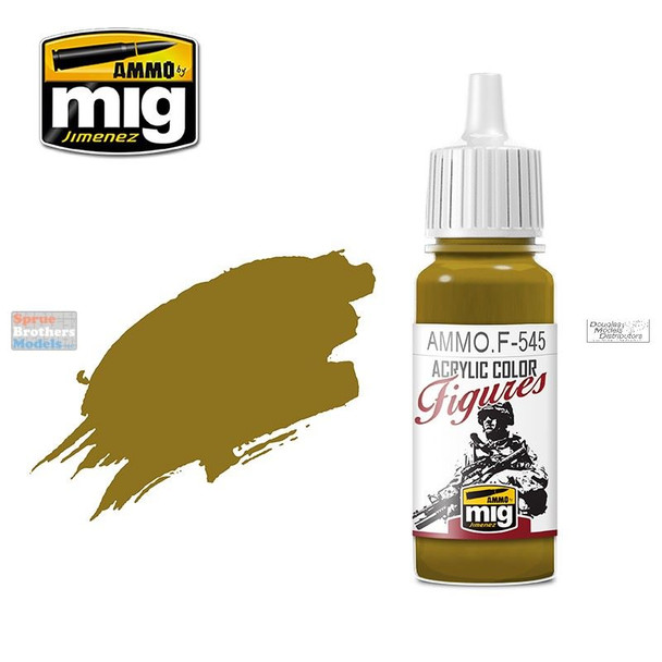 AMMOF545 AMMO by Mig Acrylic Figures Color - British Brown (17ml bottle)