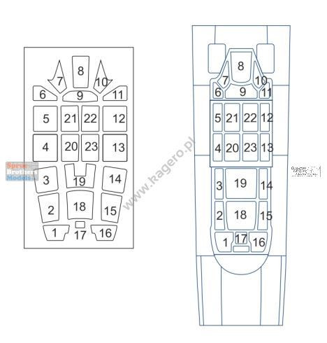 KAGKD48005 1:48 Kagero Decals - A6M2 Model 21 Zero - Sprue
