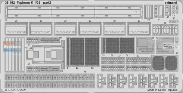 EDU36462 1:35 Eduard PE - Typhoon K Detail Set (ZVE kit)