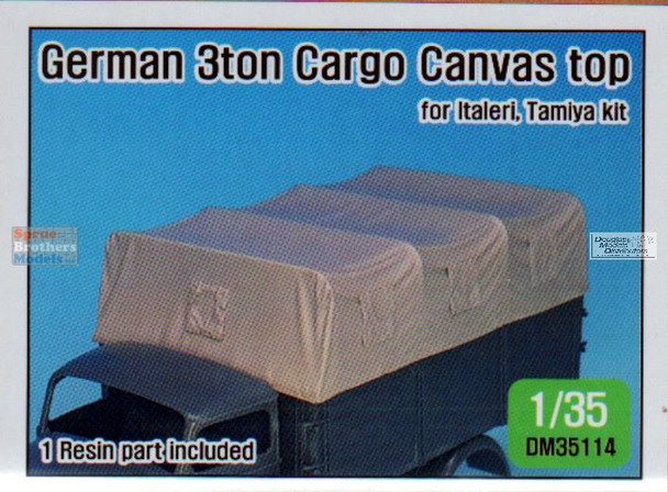 DEFDM35114 1:35 DEF Model German 3-Ton Cargo Canvas Top (ITA and TAM)