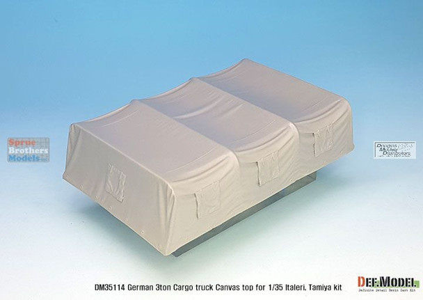 DEFDM35114 1:35 DEF Model German 3-Ton Cargo Canvas Top (ITA and TAM)