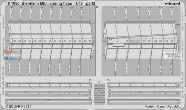 EDU481050 1:48 Eduard PE - Blenheim Mk.I Landing Flaps (AFX kit)