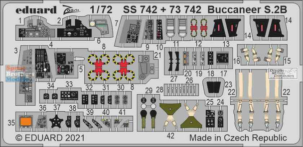 EDUSS742 1:72 Eduard Color Zoom PE - Buccaneer S.2B (AFX kit) EDUSS742 1:72 Eduard Color Zoom PE - Buccaneer S.2B (AFX kit)