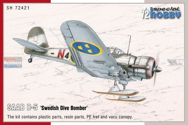 SPH72421 1:72 Special Hobby SAAB B-5 ‘Swedish Dive Bomber’