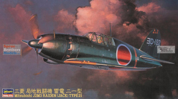HAS09145 1:48 Hasegawa J2M3 Raiden (Jack) Type 21