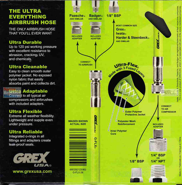 Grex Ultra-Flex Airbrush Hose