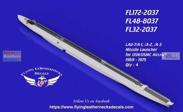 ORDFL322037 1:32 Flying Leathernecks - LAU-7/A-1 /A-2 /A-3 MIssile Launcher Set