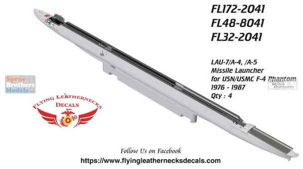 ORDFL488041 1:48 Flying Leathernecks LAU-7/A-4 /A-5 Missile Launcher Set (for ZKM F-4J/S kit)