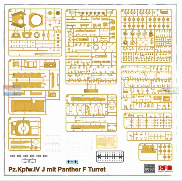 RFMRM5068 1:35 Rye Field Model Panzer Pz.Kpfw.IV J mit Panther F