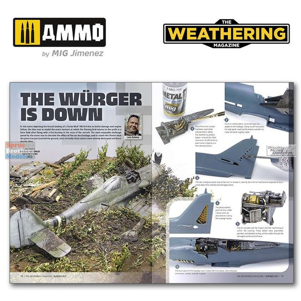 AMM4532 AMMO by Mig The Weathering Magazine #33 Burned Out