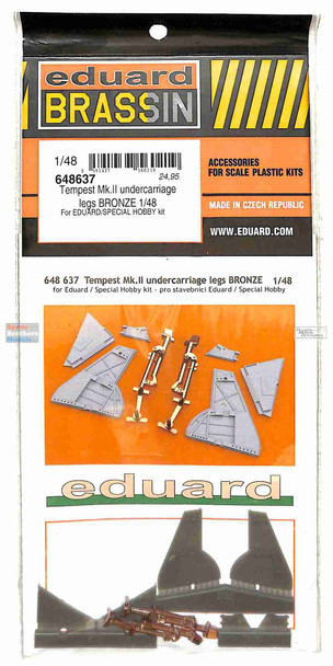 EDU648637 1:48 Eduard Brassin Tempest Mk.II Undercarriage Legs / Landing Gear [Bronze] (EDU/SPH kit)
