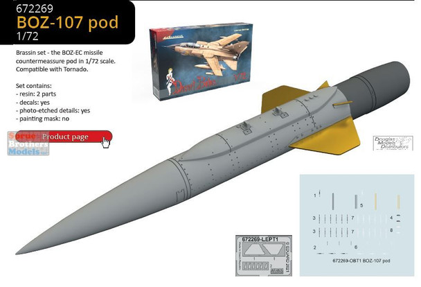 EDU672269 1:72 Eduard Brassin BOZ-107 Pod