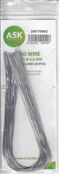 ASKT0063 ASK/Art Scale - Lead Wire 0.6mm x 250mm (20pcs)