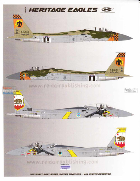 RAPSH48024 1:48 Speed Hunter Graphics - F-15 Eagle 'Heritage Eagles'