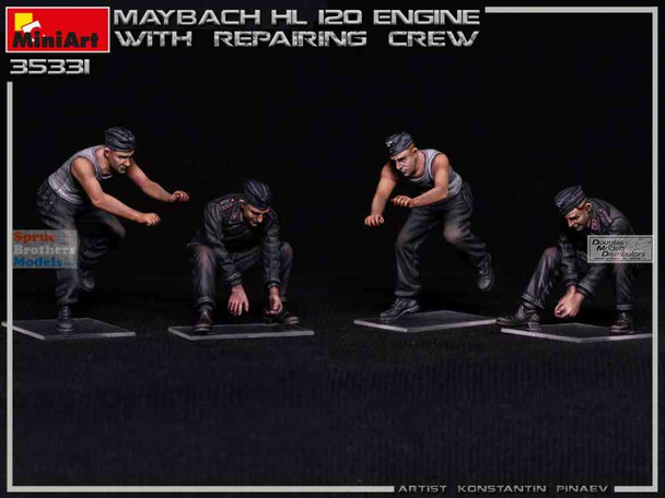 MIA35331 1:35 Miniart Maybach HL 120 Engine with Repair Crew
