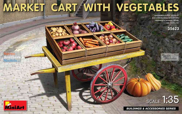 MIA35623 1:35 Miniart Market Cart with Vegetables