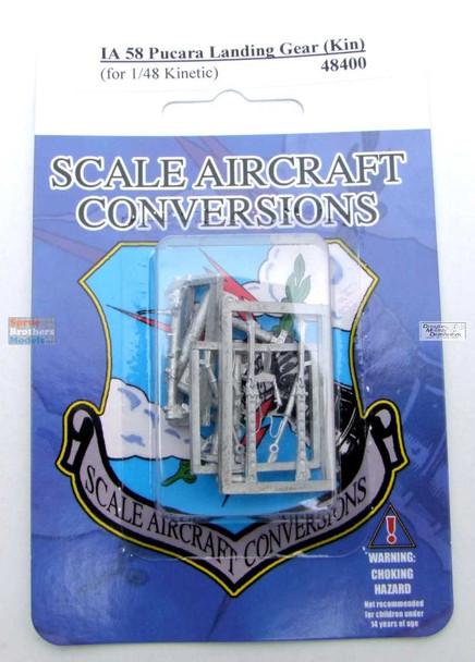 SAC48400 1:48 Scale Aircraft Conversions - IA-58 Pucara Landing Gear (KIN kit)