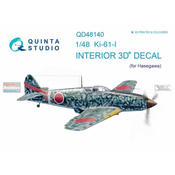 QTSQD48140 1:48 Quinta Studio Interior 3D Decal - Ki-61-I Hien (HAS kit)