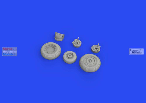 EDU648653 1:48 Eduard Brassin Su-27 Flanker Wheels (GWH kit)