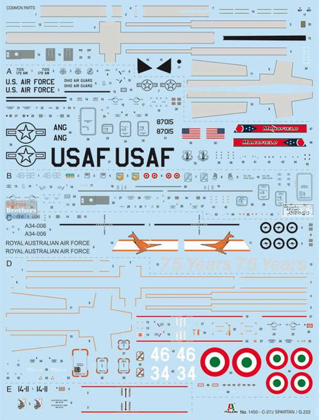 ITA1450 1:72 Italeri C-27J Spartan / G.222