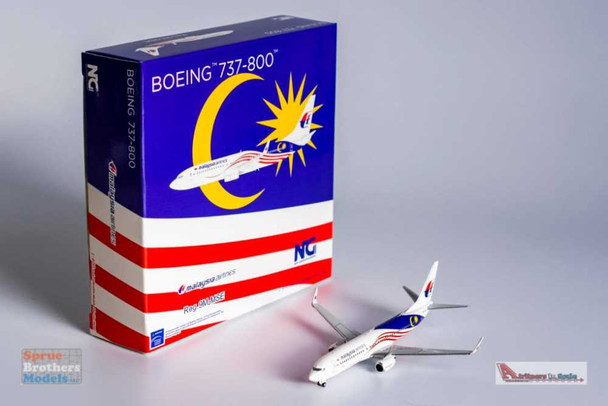 NGM58103 1:400 NG Model Malaysia Airliners B737-800(W) Reg #9M-MSE Negaraku (pre-painted/pre-built)