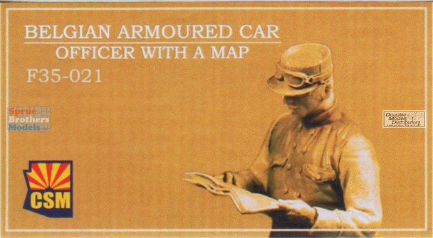 CSMF35021 1:35 Copper State Models Figure: Belgian Armoured Car Officer with a Map