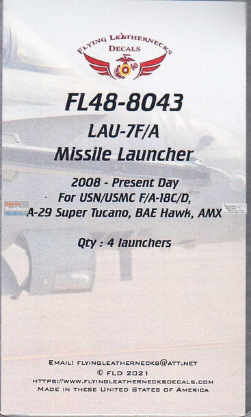 ORDFL488043 1:48 Flying Leathernecks LAU-7F/A  Missile Launcher Set