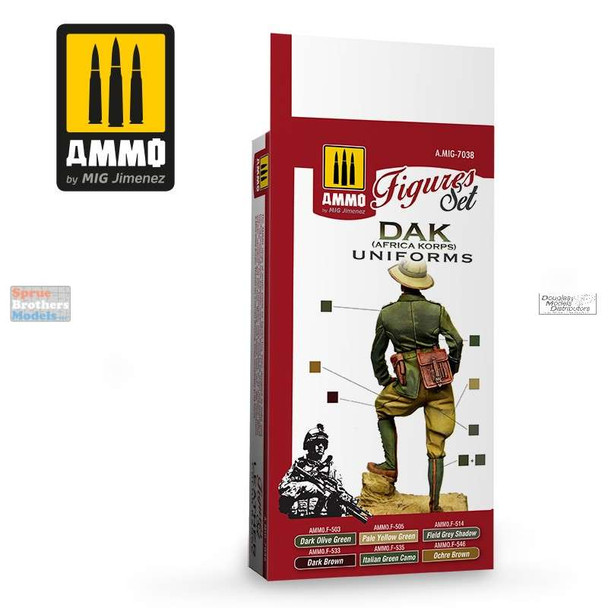 AMM7038 AMMO by Mig Paint Set - DAK (Afrika Korps) Uniforms Set