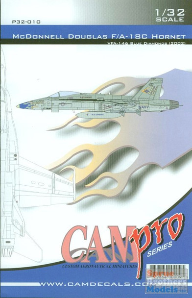 CAMP32010 1:32 CAM Pro Decals - F-18C Hornet VFA-146 Blue Diamonds 2002