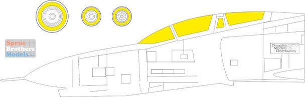 EDUEX803 1:48 Eduard Mask - F-4B Phantom II TFace (TAM kit)