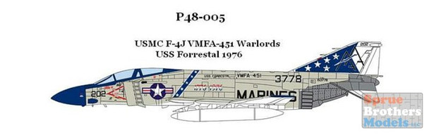 CAMP48005 1:48 CAM Pro Decals - F-4J Phantom II VMFA-451 Warlords 1976 Bicentennial