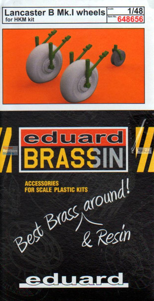 EDU648656 1:48 Eduard Brassin Lancaster B Mk.I Wheels (HKM kit)