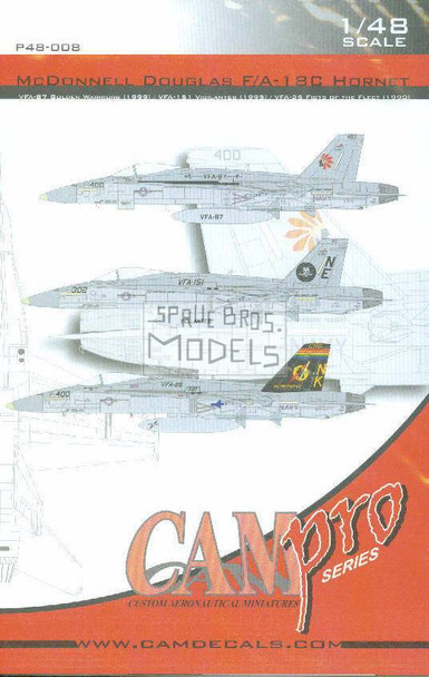 CAMP48008 1:48 CAM Pro Decals - F-18C Hornet VFA-87 VFA-151 VFA-25 #P48008