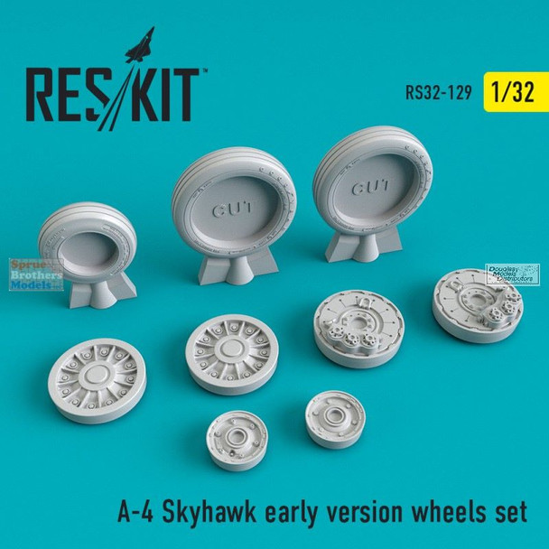 RESRS320129 1:32 ResKit A-4 Skyhawk Early Wheels Set