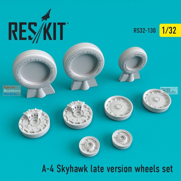 RESRS320130 1:32 ResKit A-4 Skyhawk Late Wheels Set