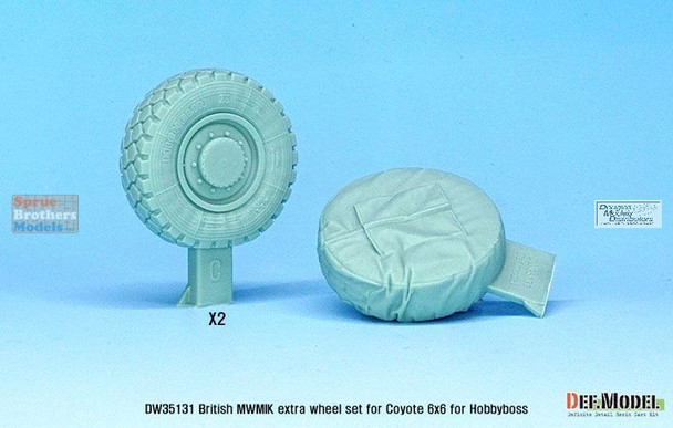 DEFDW35131 1:35 DEF Model British Coyote MWKIK Extra  Wheel Set (HBS kit)