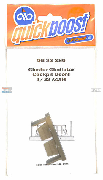 QBT32280 1:32 Quickboost Gloster Gladiator Cockpit Doors (ICM kit)