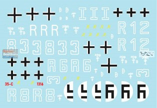 SRD35C1316 1:35 Star Decals - Panzer I Pz.Kpfw.I Ausf.A in Afrika